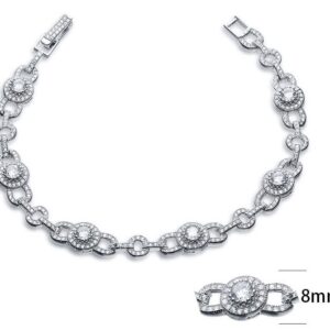SB04987, Ladies' Moissanite Ring, S925, Rhodium Plated, White, 10.3g