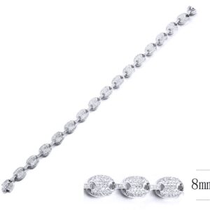 SB12491, Ladies' Moissanite Ring, S925, Rhodium Plated, White, 16.27g