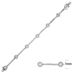 SB06429, Ladies' Moissanite Ring, S925, Rhodium Plated, White, 9.79g