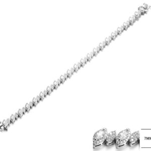 SB13103, Ladies' Moissanite Ring, S925, Rhodium Plated, White, 12.96g