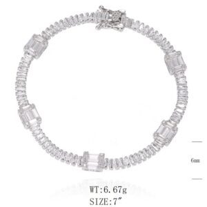 SB17413, Ladies' Moissanite Ring, S925, Rhodium Plated, White, 7.6g