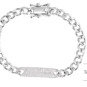 SB14114, Ladies' Moissanite Ring, S925, Rhodium Plated, White, 13.13g