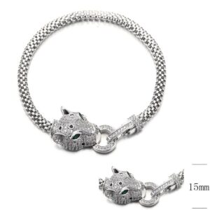 SB11187, Ladies' Moissanite Bracelet, S925, Rhodium Plated, White, 8.61g