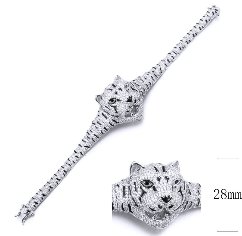 SB12277, Ladies' Moissanite Ring, S925, Rhodium Plated, White, 28.6g