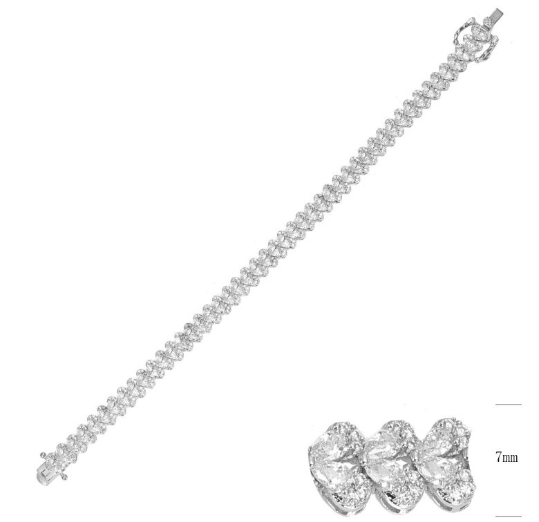SB14901, Ladies' Moissanite Ring, S925, Rhodium Plated, White, 14.58g