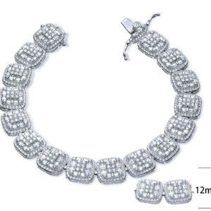 SB07210, Ladies' Moissanite Ring, S925, Rhodium Plated, White, 24.74g