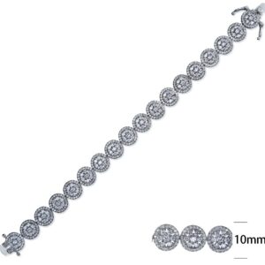 SB07206, Ladies' Moissanite Ring, S925, Rhodium Plated, White, 15.86g