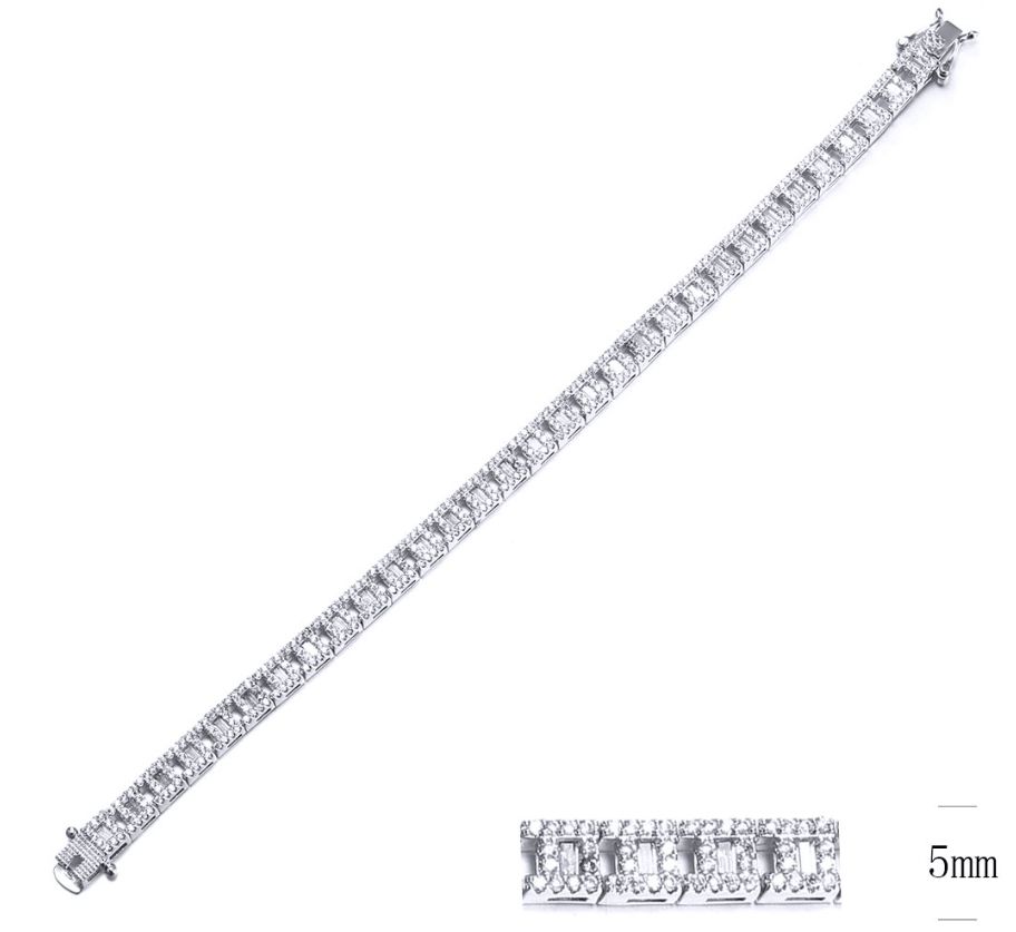 SB09708, Ladies' Moissanite Ring, S925, Rhodium Plated, White, 17.48g