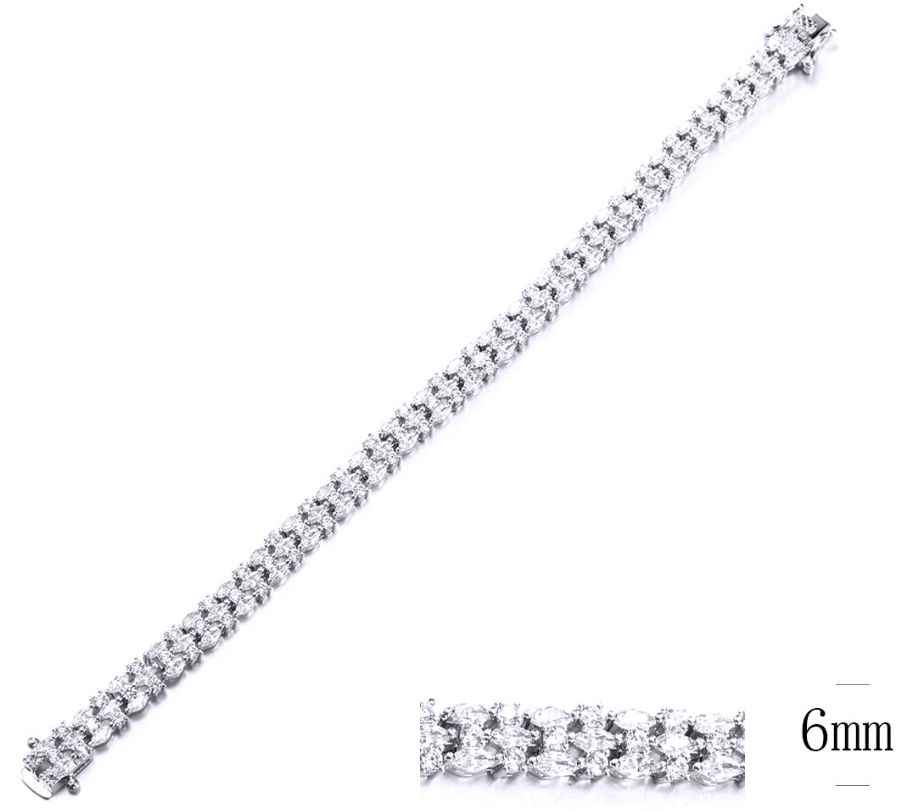 SB11911, Ladies' Moissanite Ring, S925, Rhodium Plated, White, 14.99g