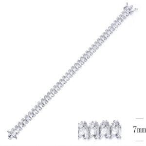 SB09963, Ladies' Moissanite Ring, S925, Rhodium Plated, White, 17.4g
