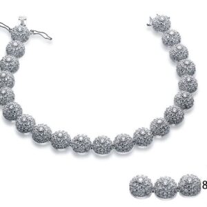 SB05292, Ladies' Moissanite Bracelet, S925, Rhodium Plated, White, 20.4g