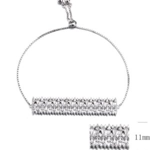 SB09384, Ladies' Moissanite Ring, S925, Rhodium Plated, White, 12.11g