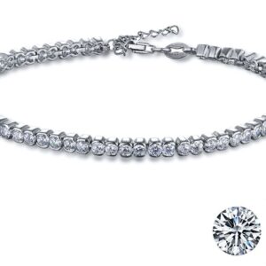 SB06983, Ladies' Moissanite Ring, S925, Rhodium Plated, White, 7.65g