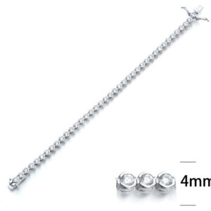 SB05382, Ladies' Moissanite Ring, S925, Rhodium Plated, White, 11.7g