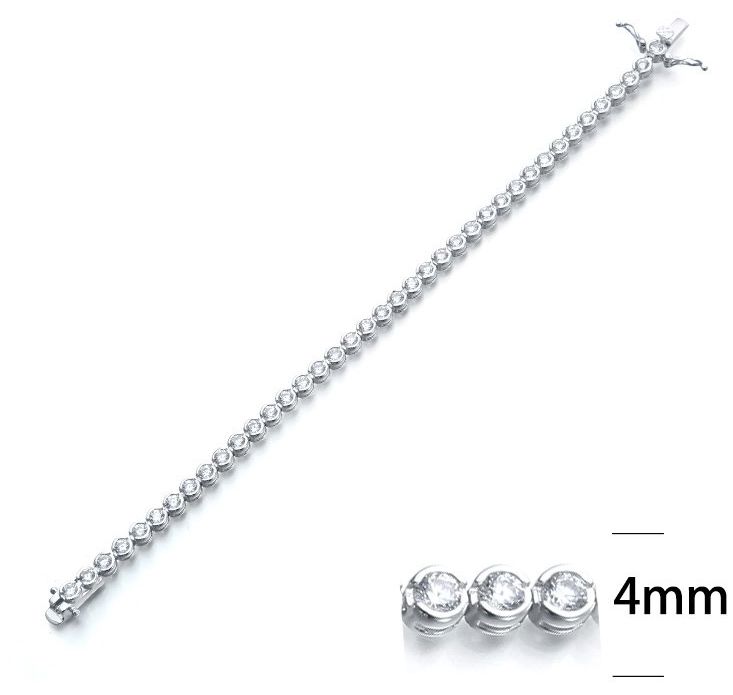 SB05382, Ladies' Moissanite Ring, S925, Rhodium Plated, White, 11.7g