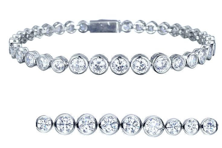 SB06992, Ladies' Moissanite Ring, S925, Rhodium Plated, White, 12.67g