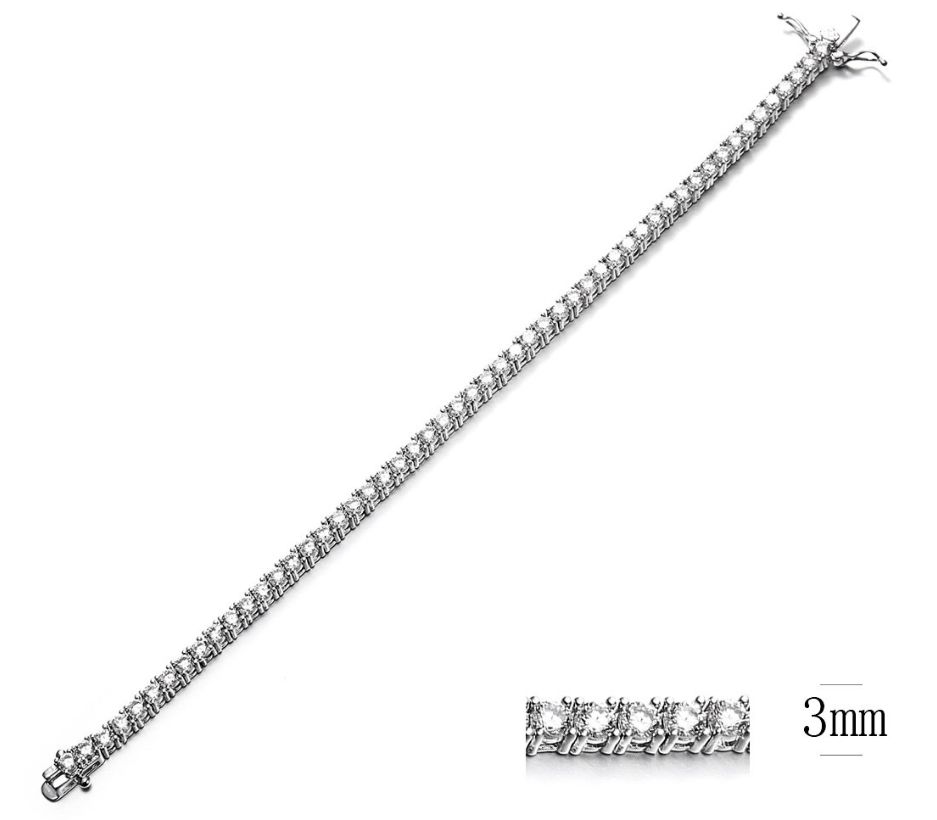 SB07918, Ladies' Moissanite Ring, S925, Rhodium Plated, White, 13.31g