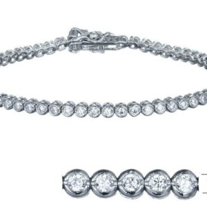 SB04139, Ladies' Moissanite Ring, S925, Rhodium Plated, White, 6.47g