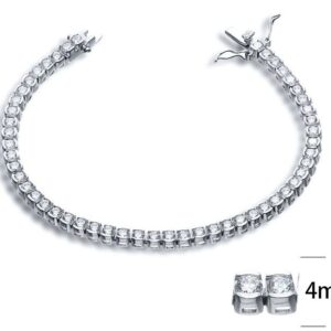 SB00337, Ladies' Moissanite Ring, S925, Rhodium Plated, White, 13.5g