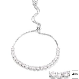 SB13228, Ladies' Moissanite Ring, S925, Rhodium Plated, White, 7.08g