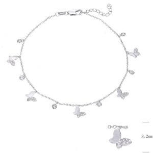 SB16602, Ladies' Moissanite Bracelet, S925, Rhodium Plated, White, 2.74g