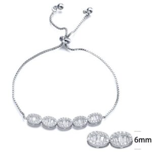 SB08102, Ladies' Moissanite Ring, S925, Rhodium Plated, White, 4.67g