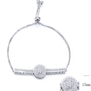 SB10472-F, Ladies' Moissanite Ring, S925, Rhodium Plated, White, 7.69g