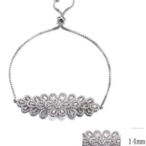 SB09386, Ladies' Moissanite Ring, S925, Rhodium Plated, White, 7.73g
