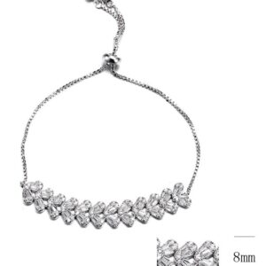 SB09305-F, Ladies' Moissanite Ring, S925, Rhodium Plated, White, 7.42g
