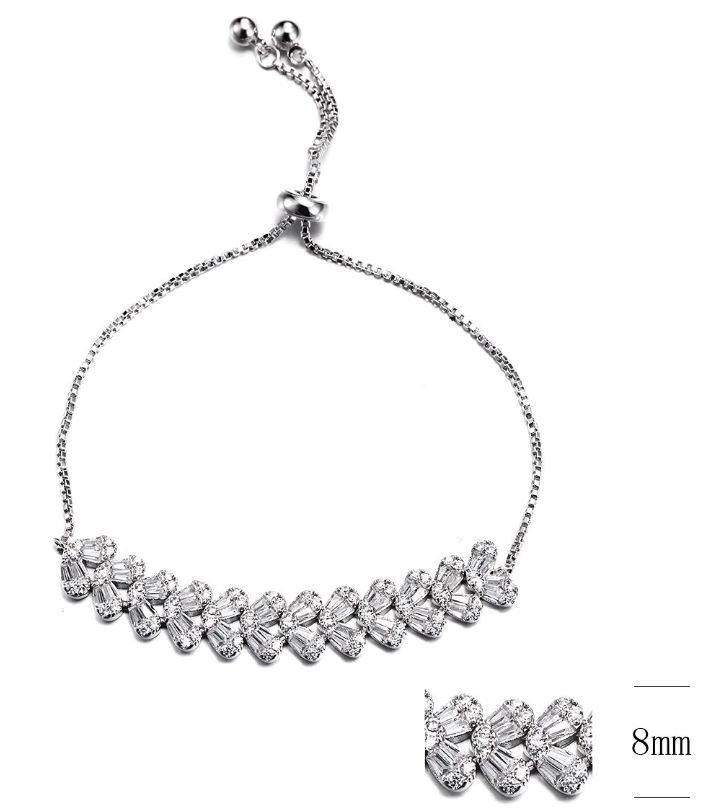 SB09305-F, Ladies' Moissanite Ring, S925, Rhodium Plated, White, 7.42g