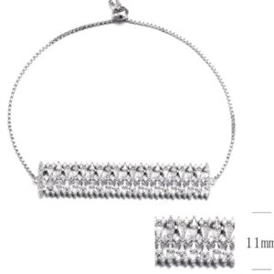 SB09384-F, Ladies' Moissanite Ring, S925, Rhodium Plated, White, 8.06g