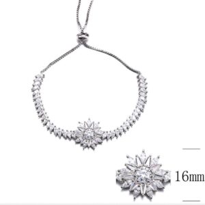 SB09124-F, Ladies' Moissanite Ring, S925, Rhodium Plated, White, 9.39g