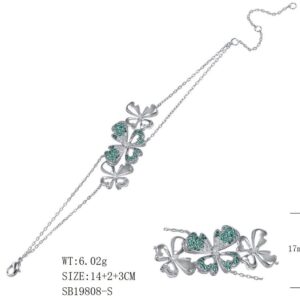 SB19808-C, Ladies' Moissanite Ring, S925, Rhodium + Black Rhodium Plated, Silver, 6.02g