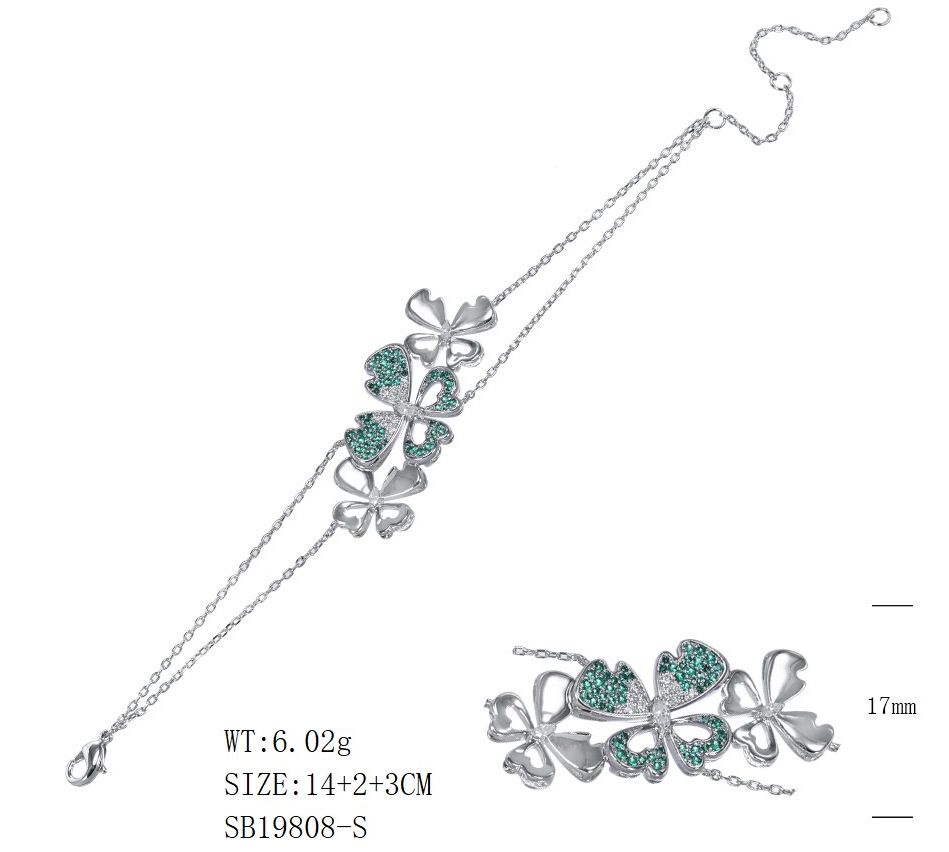SB19808-C, Ladies' Moissanite Ring, S925, Rhodium + Black Rhodium Plated, Silver, 6.02g