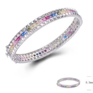 SA06451, Ladies' Moissanite Ring, S925, Rhodium Plated, White, 23.41g