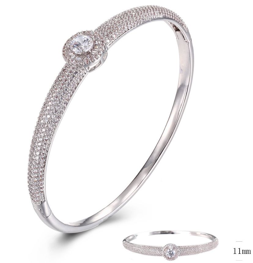 SA02830, Ladies' Moissanite Ring, S925, Rhodium Plated, White, 18.3g