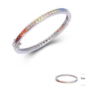 SA05886, Ladies' Moissanite Ring, S925, Rhodium Plated, White, 14.9g