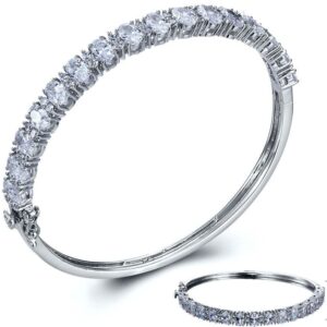 SA02380, Ladies' Moissanite Ring, S925, Rhodium Plated, White, 15.41g