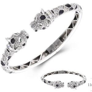 SA04937, Ladies' Moissanite Ring, S925, Rhodium Plated, White, 16.5g