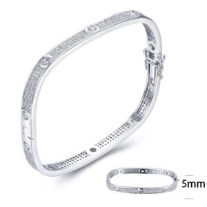 SA02523, Ladies' Moissanite Ring, S925, Rhodium Plated, White, 16.33g