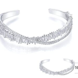 SA02479, Ladies' Moissanite Ring, S925, Rhodium Plated, White, 17.7g