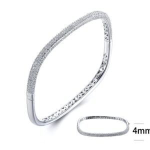 SA02574, Ladies' Moissanite Ring, S925, Rhodium Plated, White, 13.76g