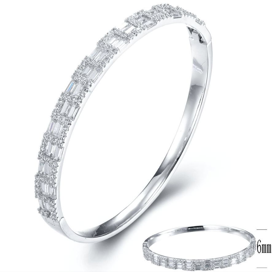 SA02692, Ladies' Moissanite Ring, S925, Rhodium Plated, White, 18.17g