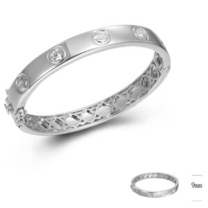 SA05868, Ladies' Moissanite Ring, S925, Rhodium Plated, White, 26.21g