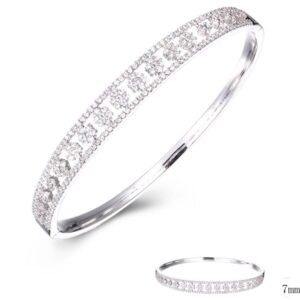 SA02787, Ladies' Moissanite Ring, S925, Rhodium Plated, White, 14.98g