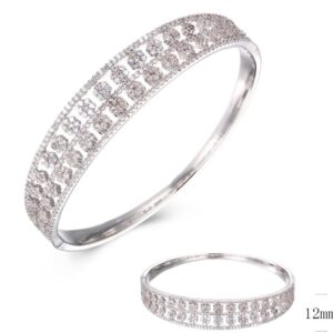 SA02788, Ladies' Moissanite Ring, S925, Rhodium Plated, White, 21.47g