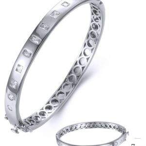 SA04682, Ladies' Moissanite Ring, S925, Rhodium Plated, White, 21.27g