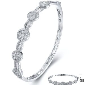SA02562, Ladies' Moissanite Ring, S925, Rhodium Plated, White, 14.61g