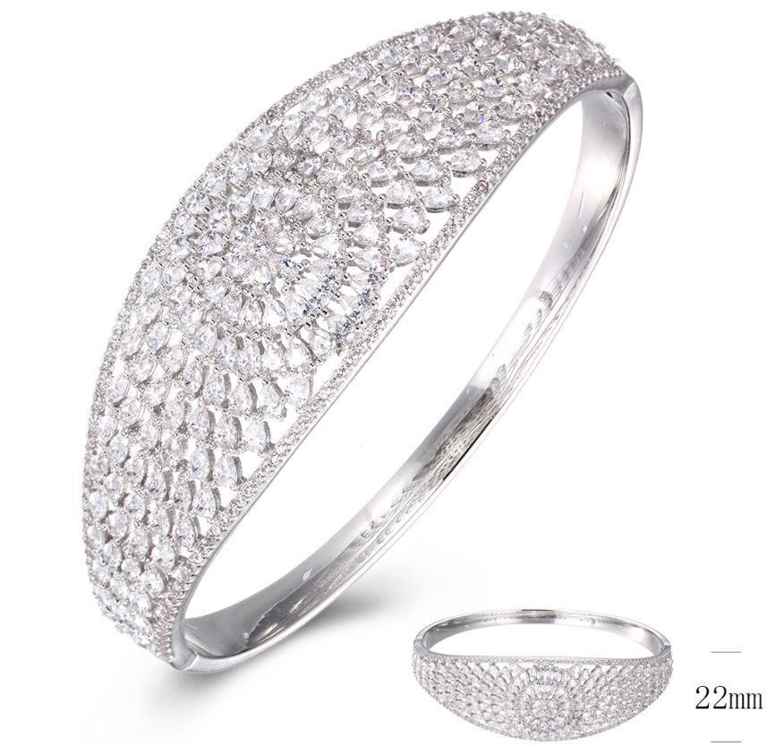 SA02861, Ladies' Moissanite Ring, S925, Rhodium Plated, White, 31.01g