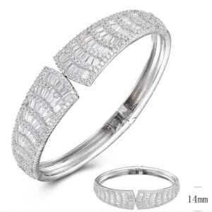 SA02877, Ladies' Moissanite Ring, S925, Rhodium Plated, White, 32.43g